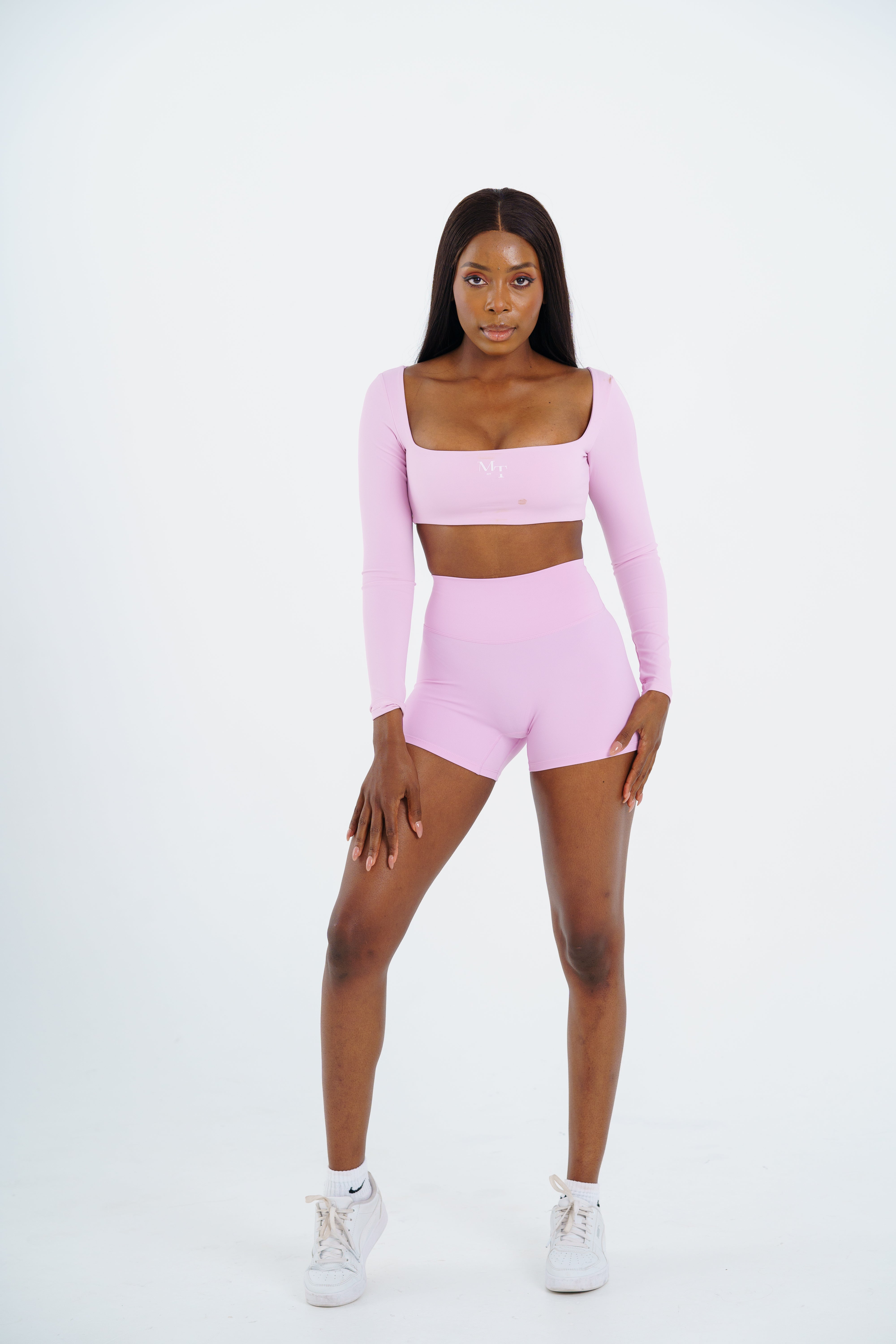 MTFIT Luxe Ribbed Off Shoulder Long Sleeve Top