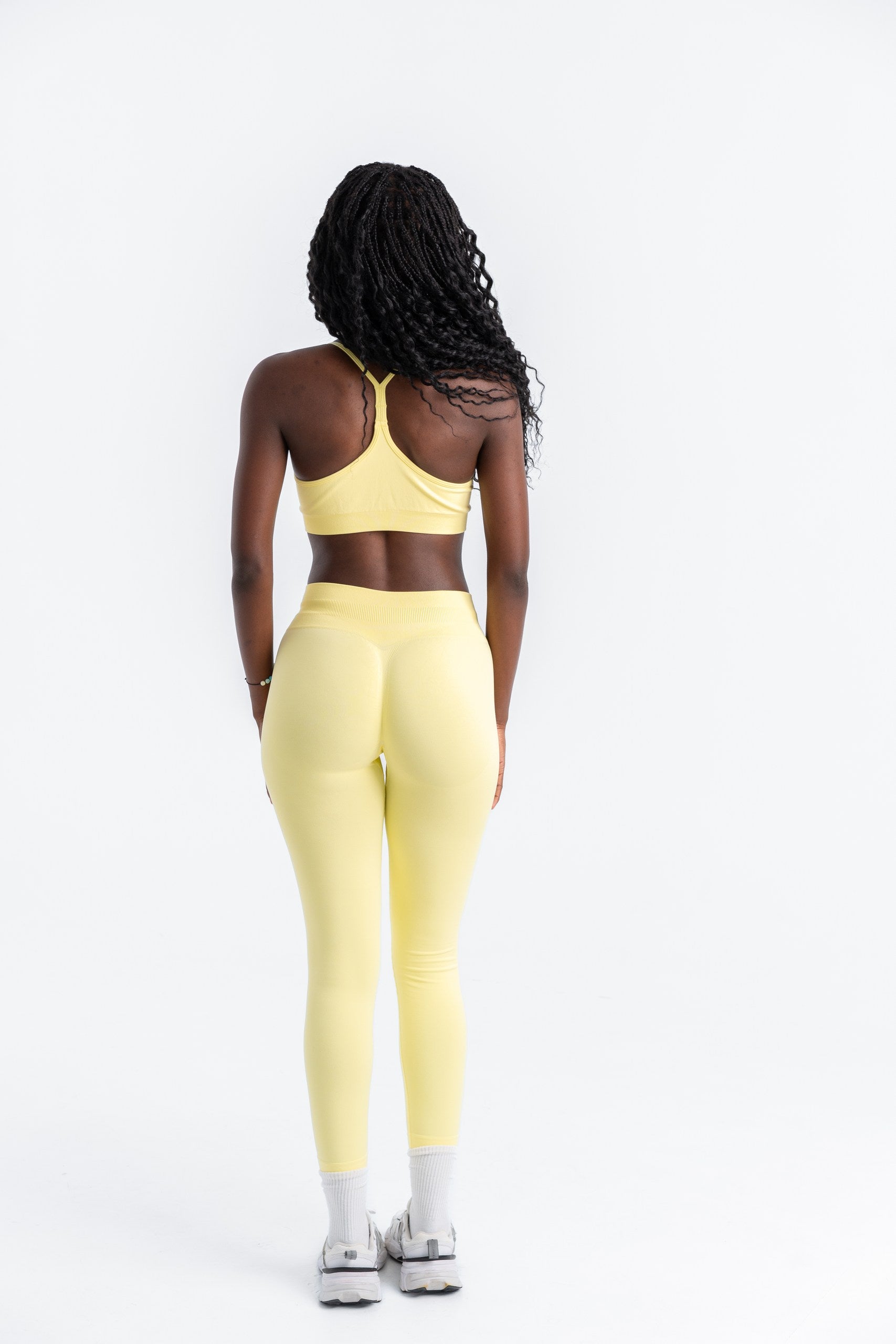 MT Fit Sculpt Active Set – Lemon (Sports Bra & Leggings)