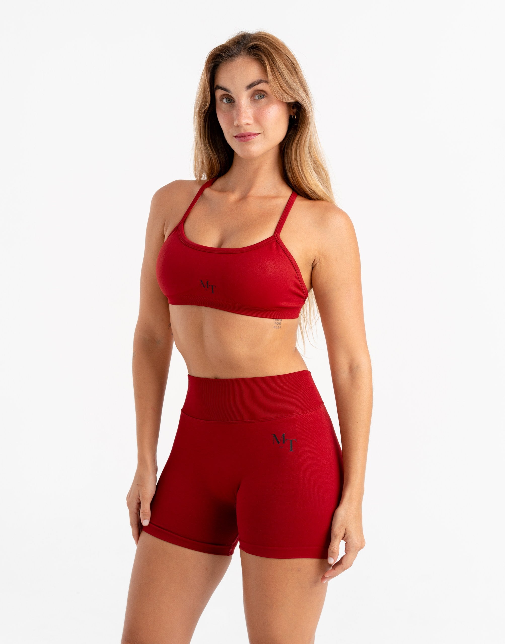 MT Fit Sculpt V-Line Shorts & Halter Sports Bra Set