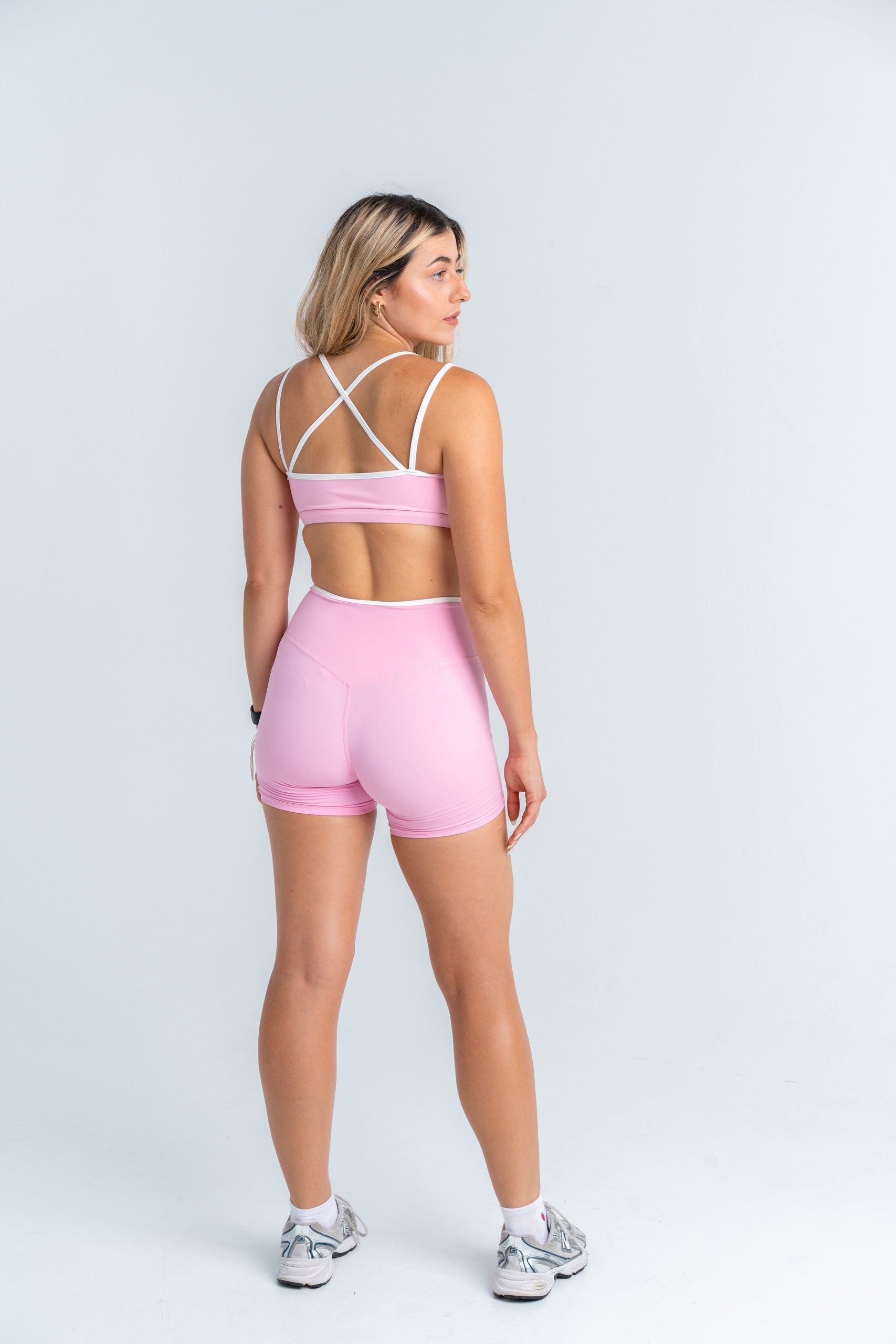 MT Fit Sculpt Dual-Strap Sports Set – Pink